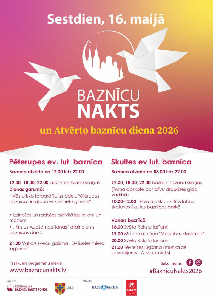Baznicu nakts 2026